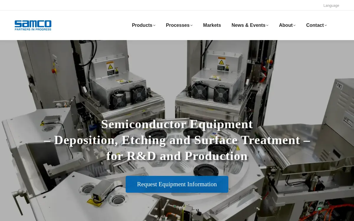 Homepage of Samco INC.