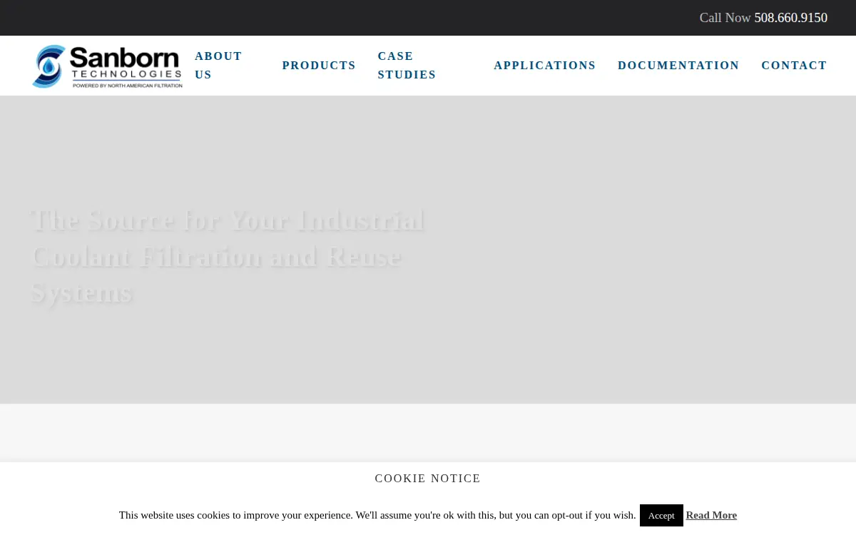 Homepage of Naf Water Filtration LLC