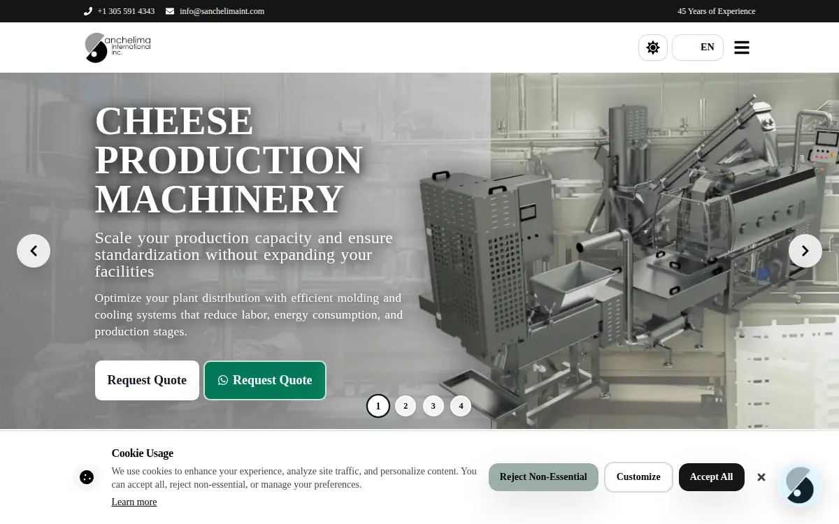 Homepage of Sanchelima International INC