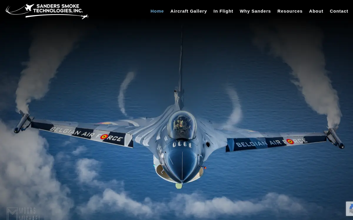 Homepage of Sanders Smoke Technologies, INC