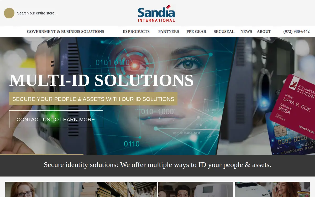 Homepage of Sandia International INC