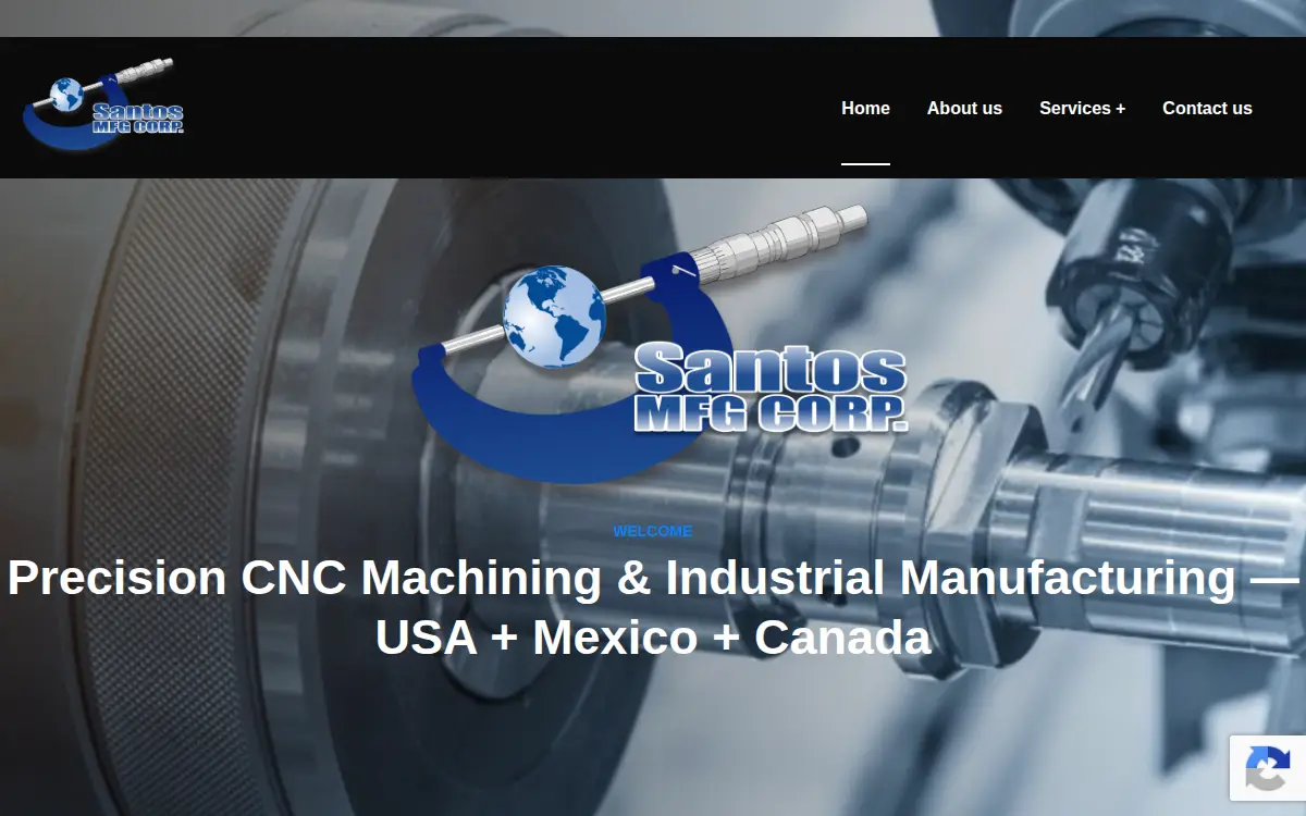 Homepage of Santos Mfg CORP