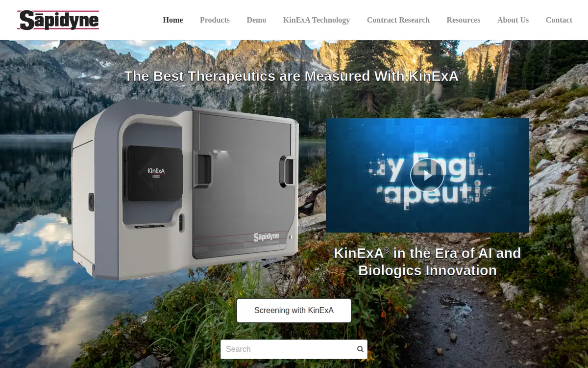 Homepage of Sapidyne Instruments INC.