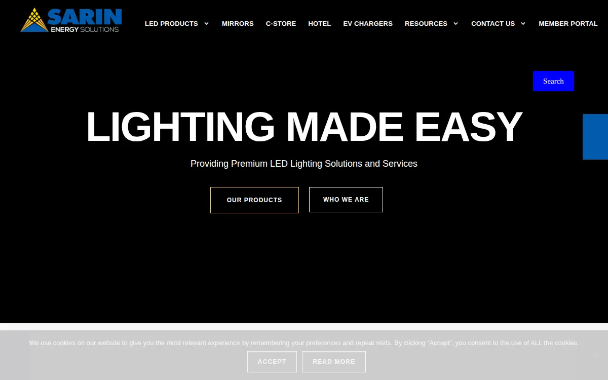 Homepage of Sarin Energy INC