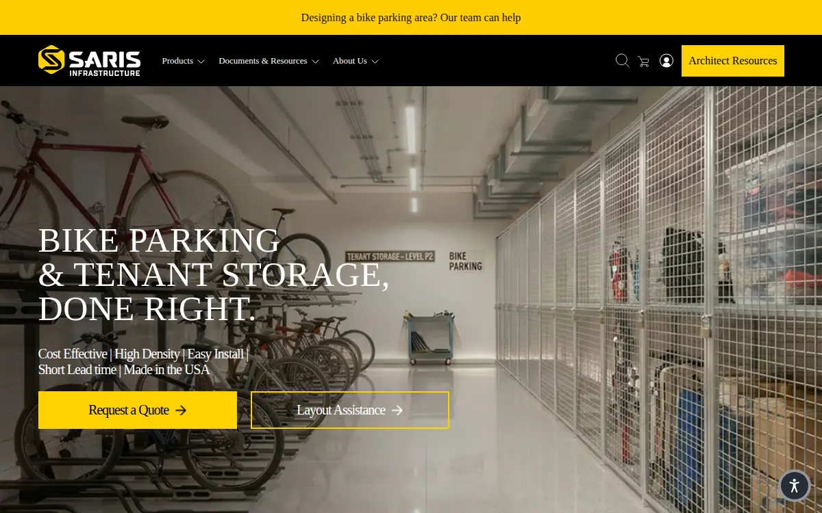 Homepage of Saris Equipment LLC