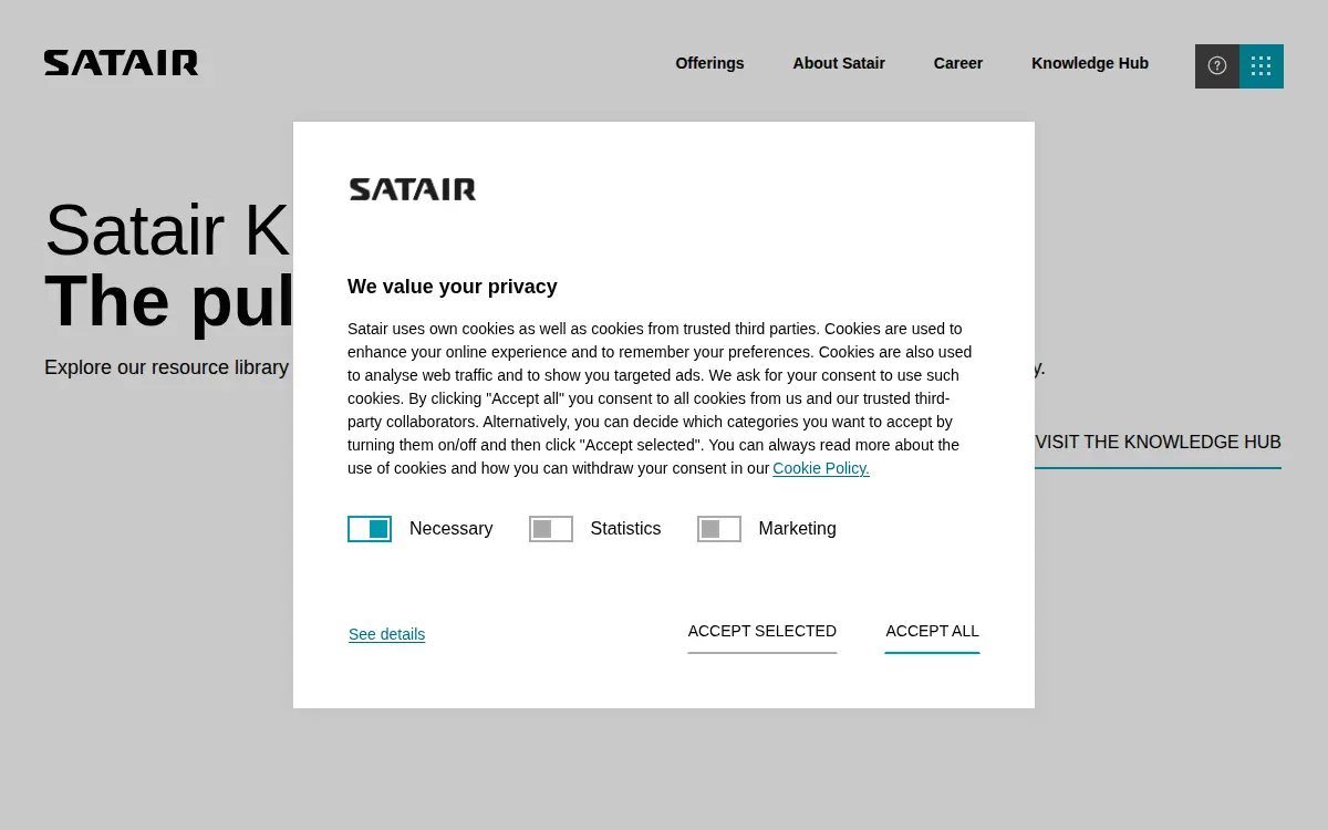 Homepage of Satair Usa, INC.