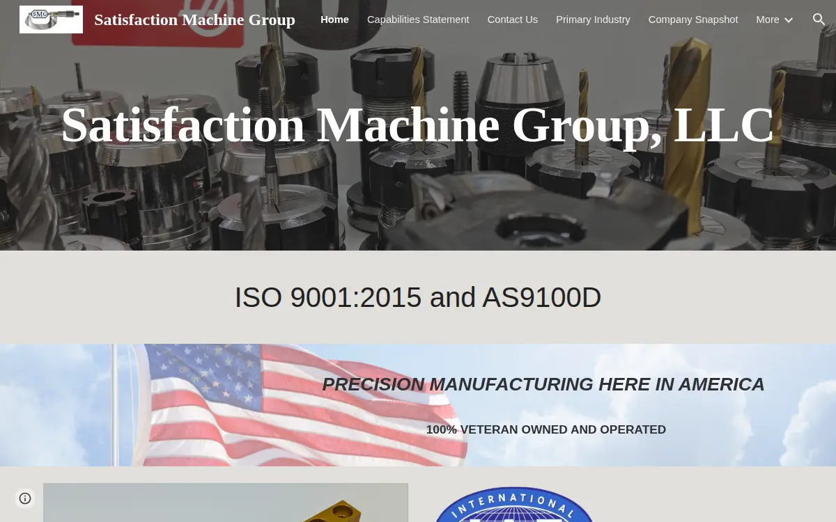 Homepage of Satisfaction Machine Group LLC