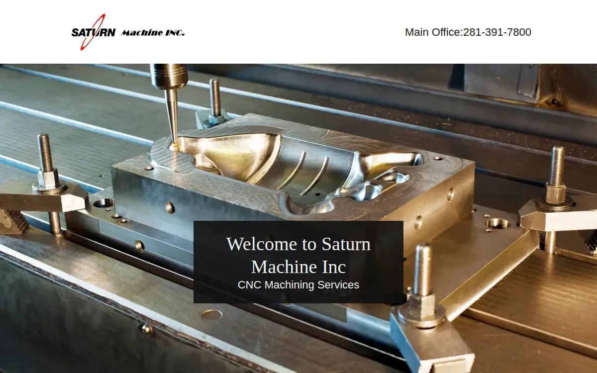 Homepage of Saturn Machine INC.