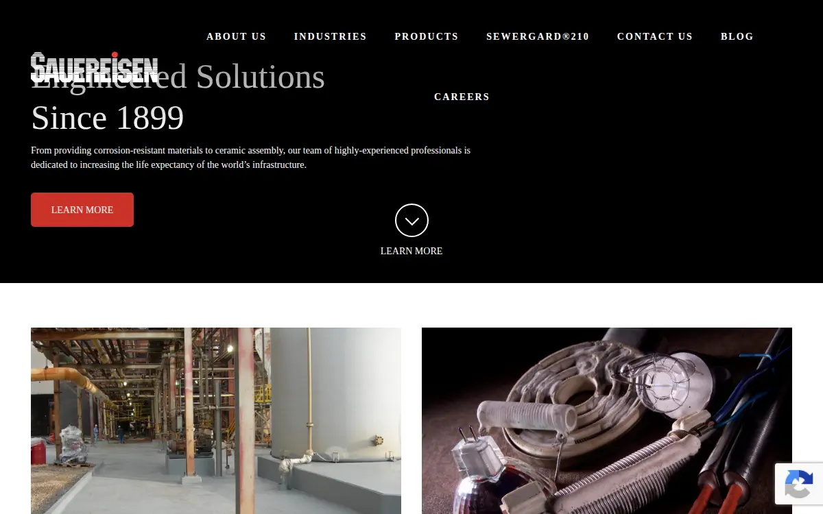 Homepage of Sauereisen INC