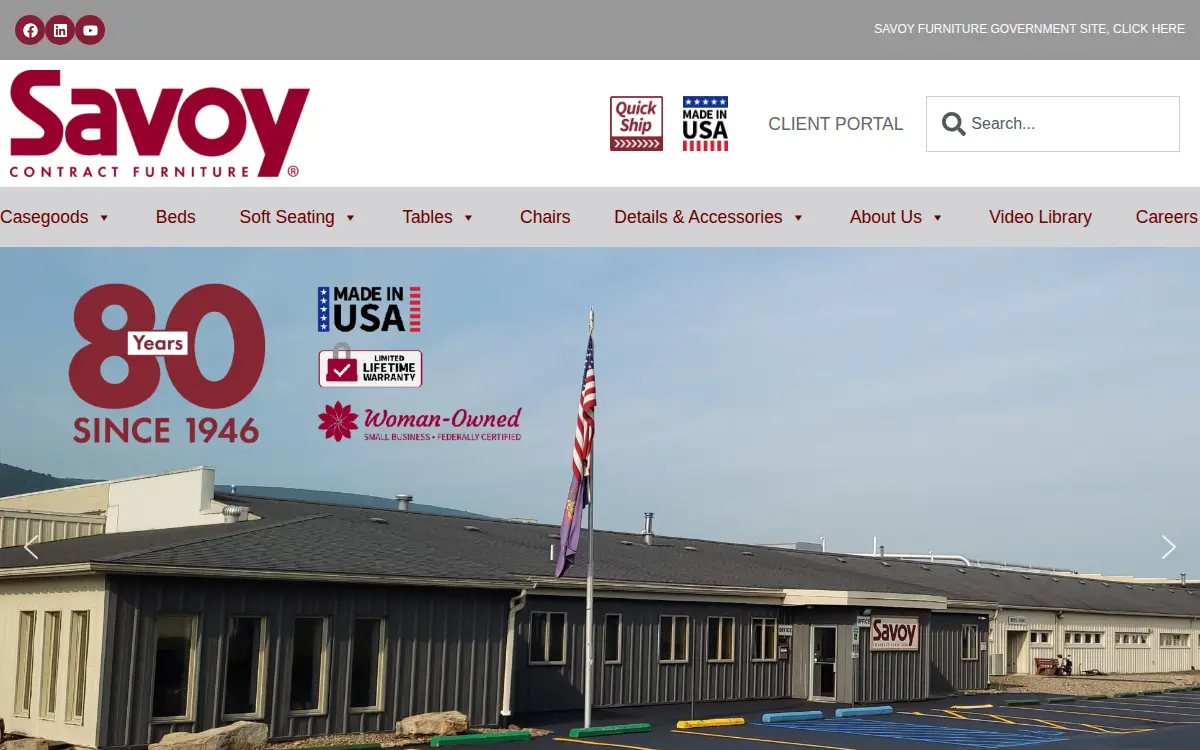 Homepage of John Savoy & Son, INC.