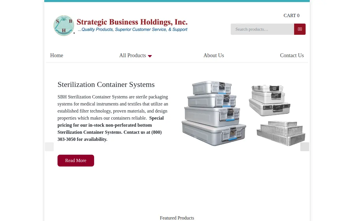 Homepage of Sbh Groups INC