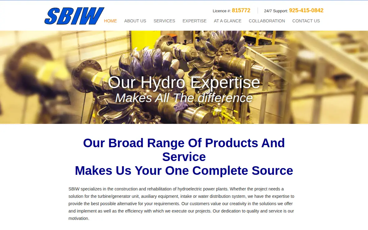 Homepage of Sbiw, INC.