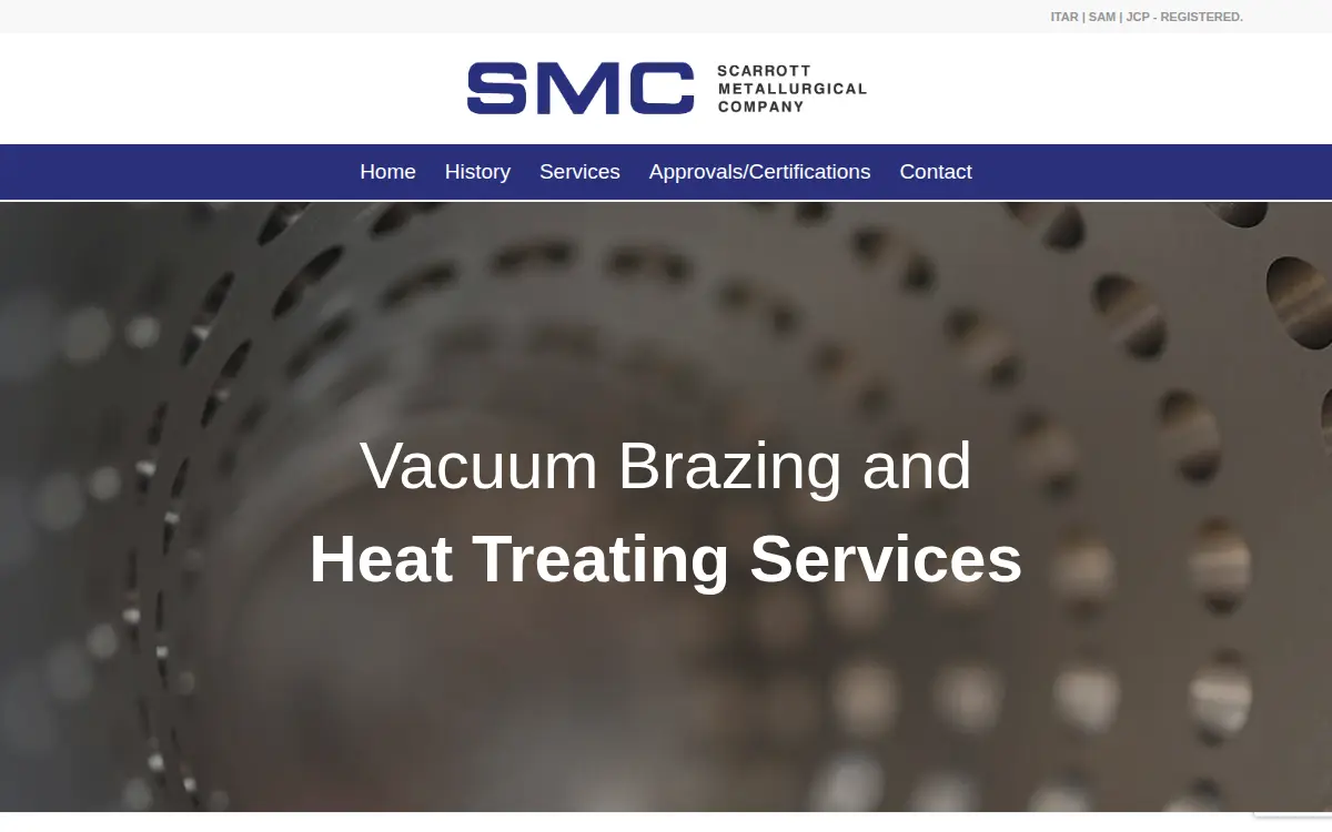 Homepage of International Metallurgical Services, LLC