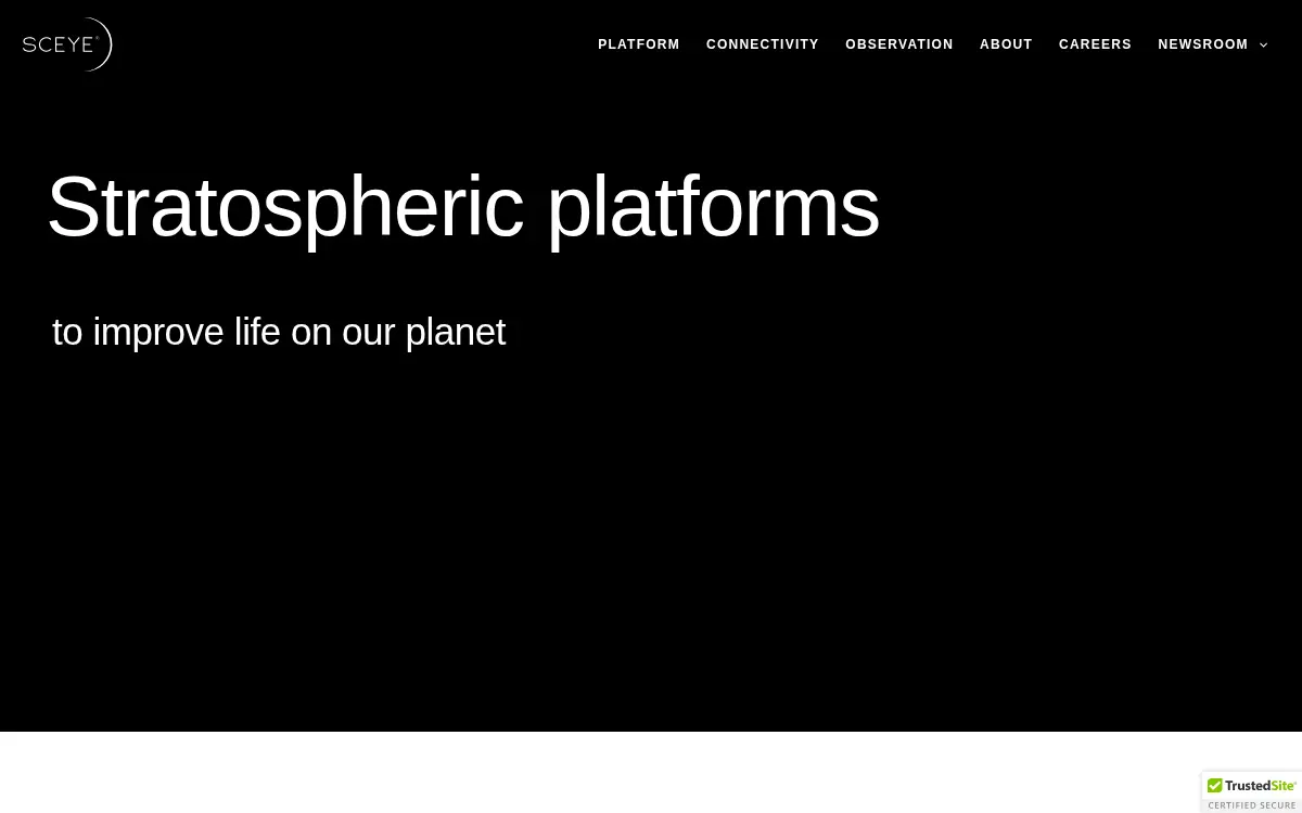Homepage of Sceye INC.