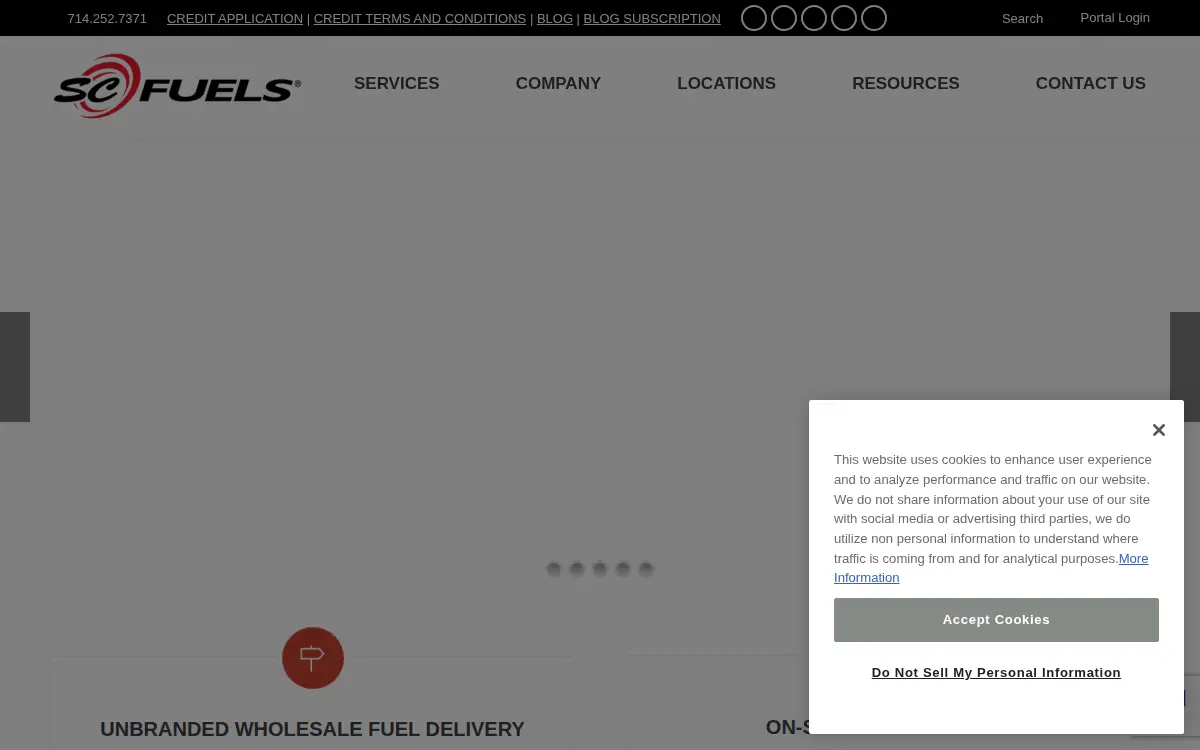 Homepage of Southern Counties Oil Co., a California Limited Partnership