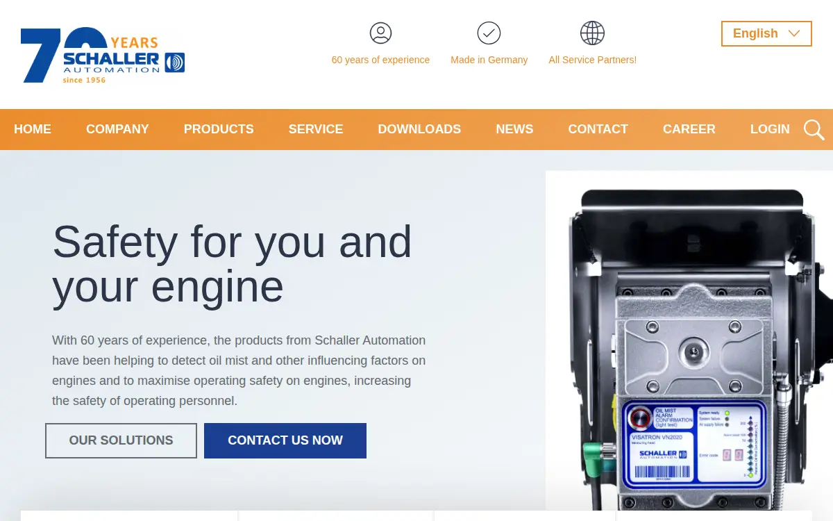 Homepage of Schaller Automation LP