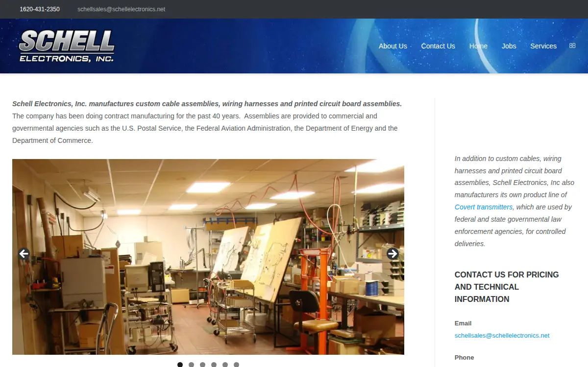 Homepage of Schell Electronics, INC.