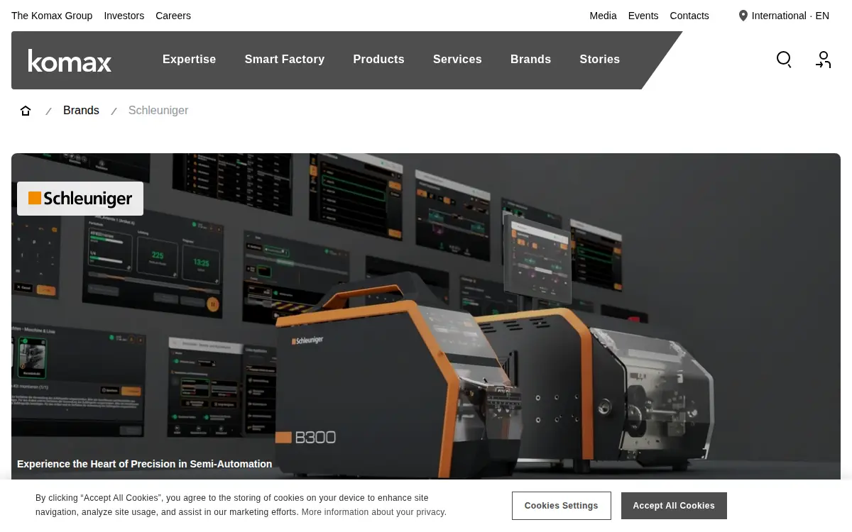 Homepage of Schleuniger INC