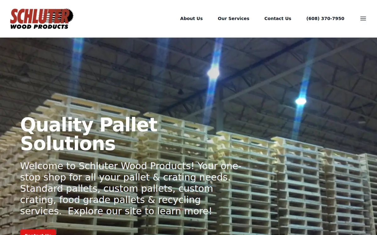 Homepage of Schluter Wood Products LLC
