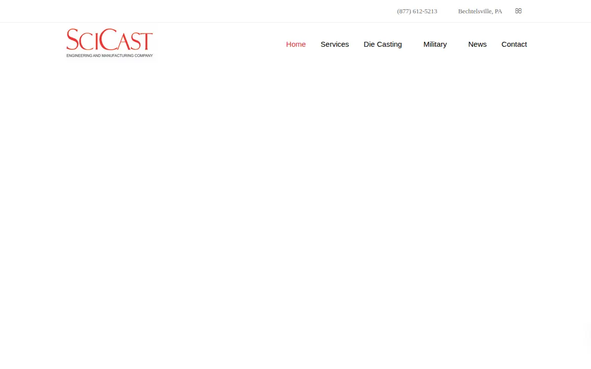 Homepage of Scicast International Incorporated
