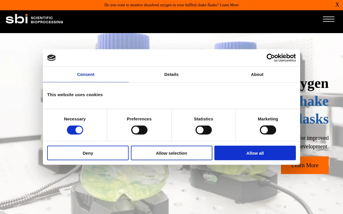 Homepage of Scientific Bioprocessing, INC