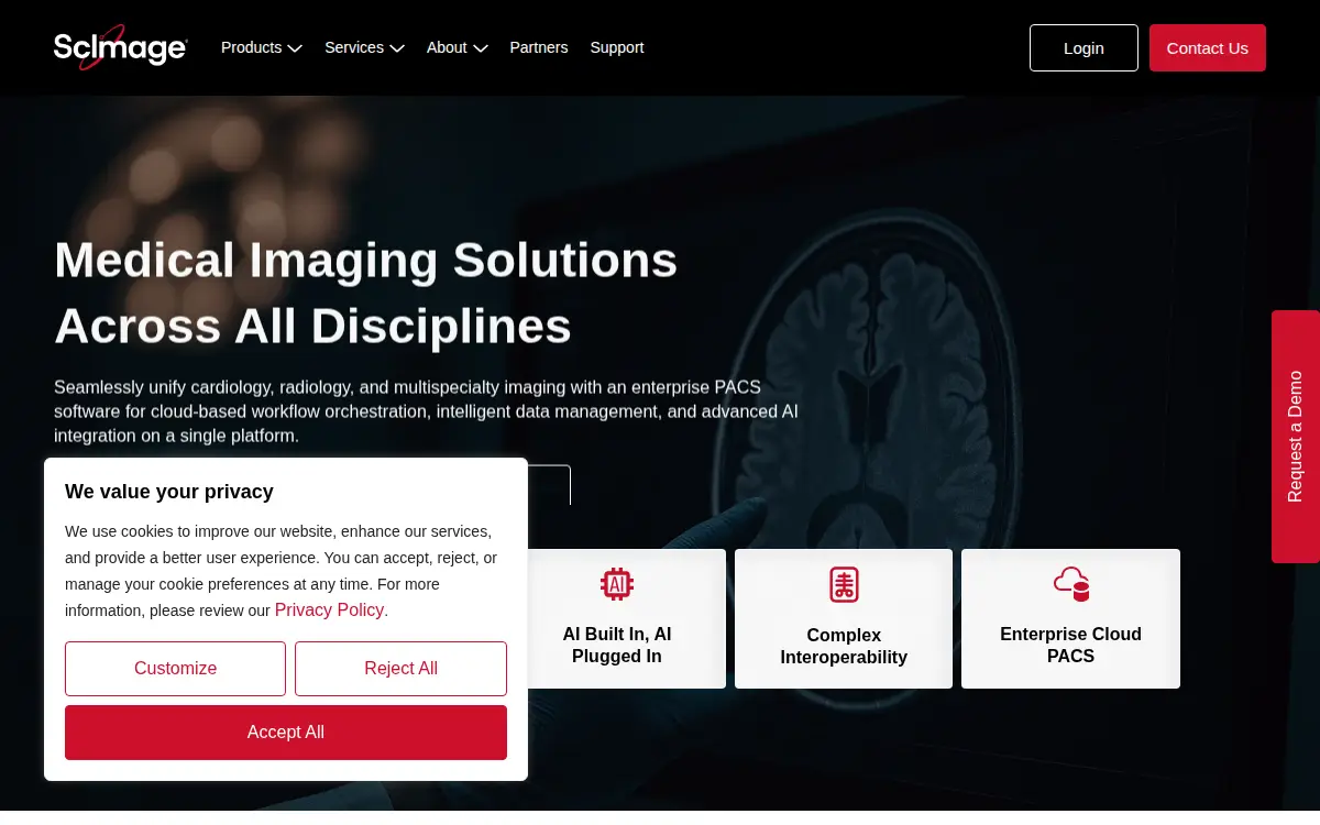 Homepage of Scimage INC