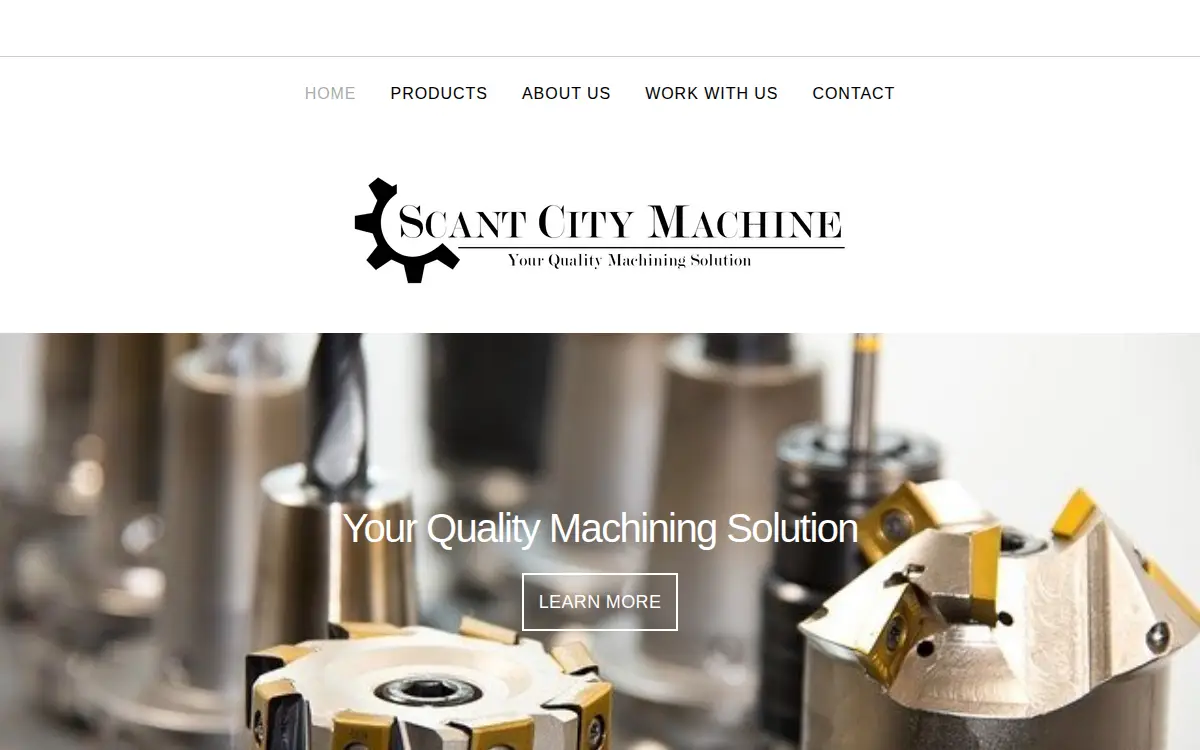 Homepage of Scant City Machine, INC