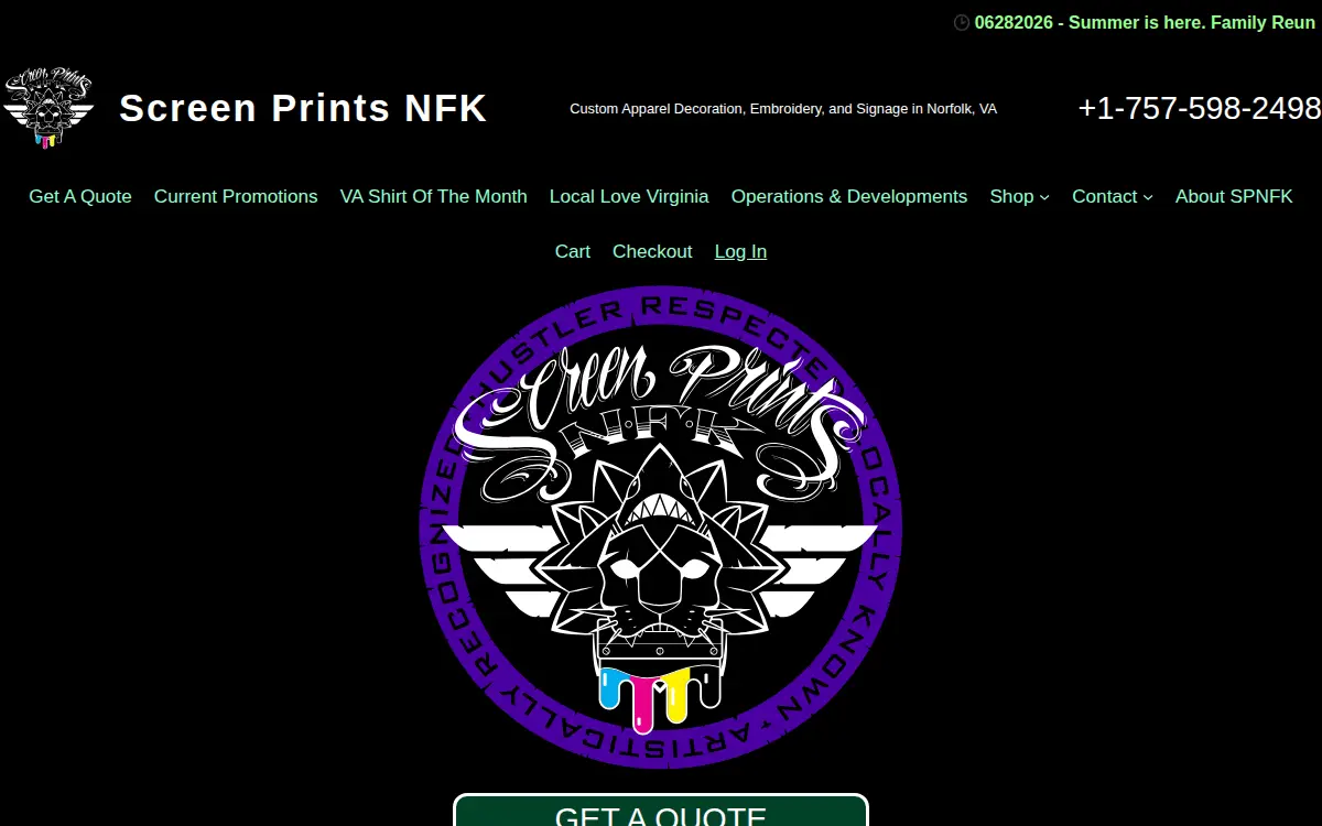 Homepage of Black Ark Art & Design Studio LLC