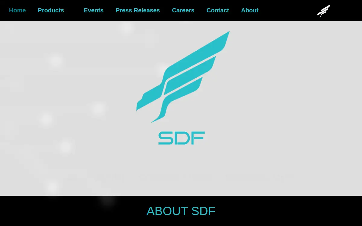 Homepage of Sdf, INC.