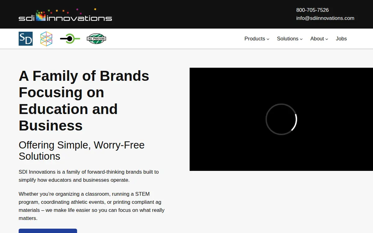 Homepage of Sdi Innovations INC