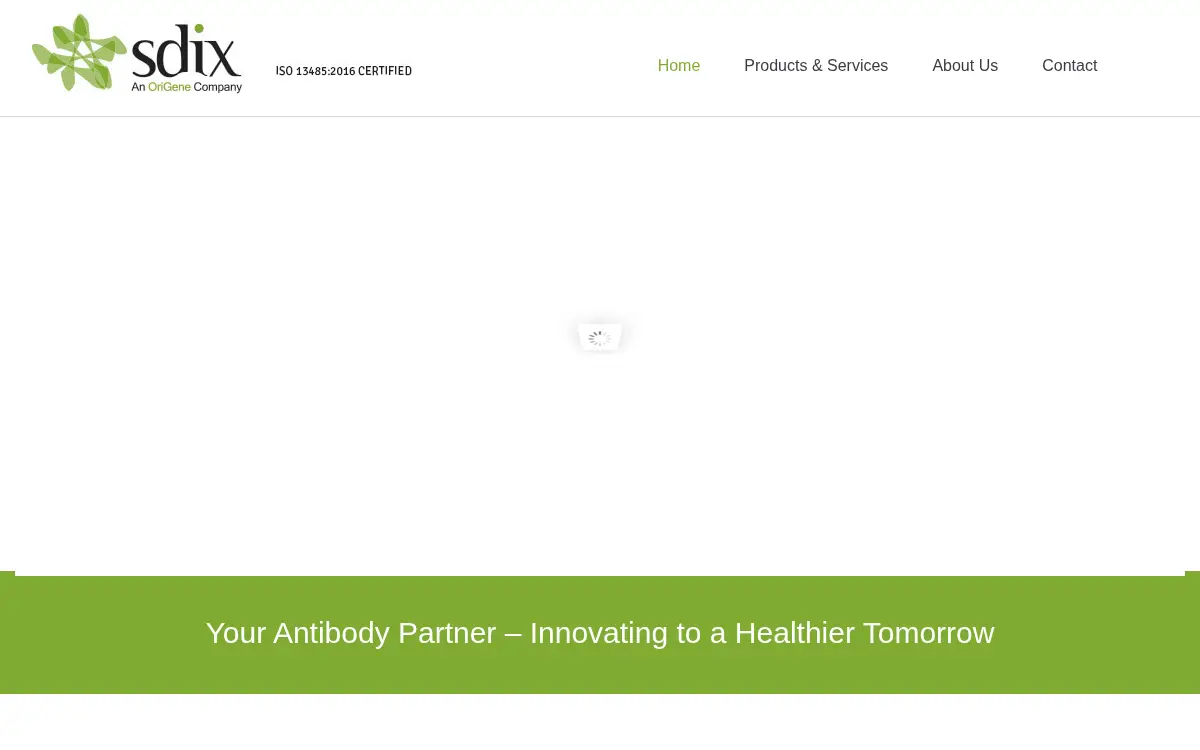 Homepage of Sdix LLC