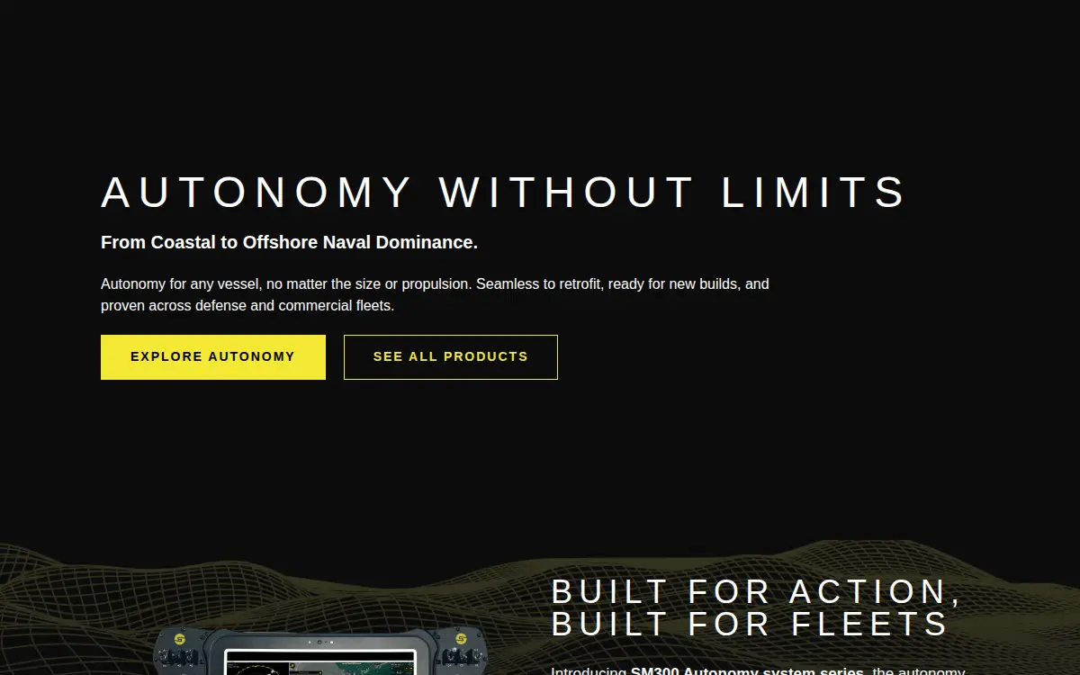 Homepage of Sea Machines Robotics, INC