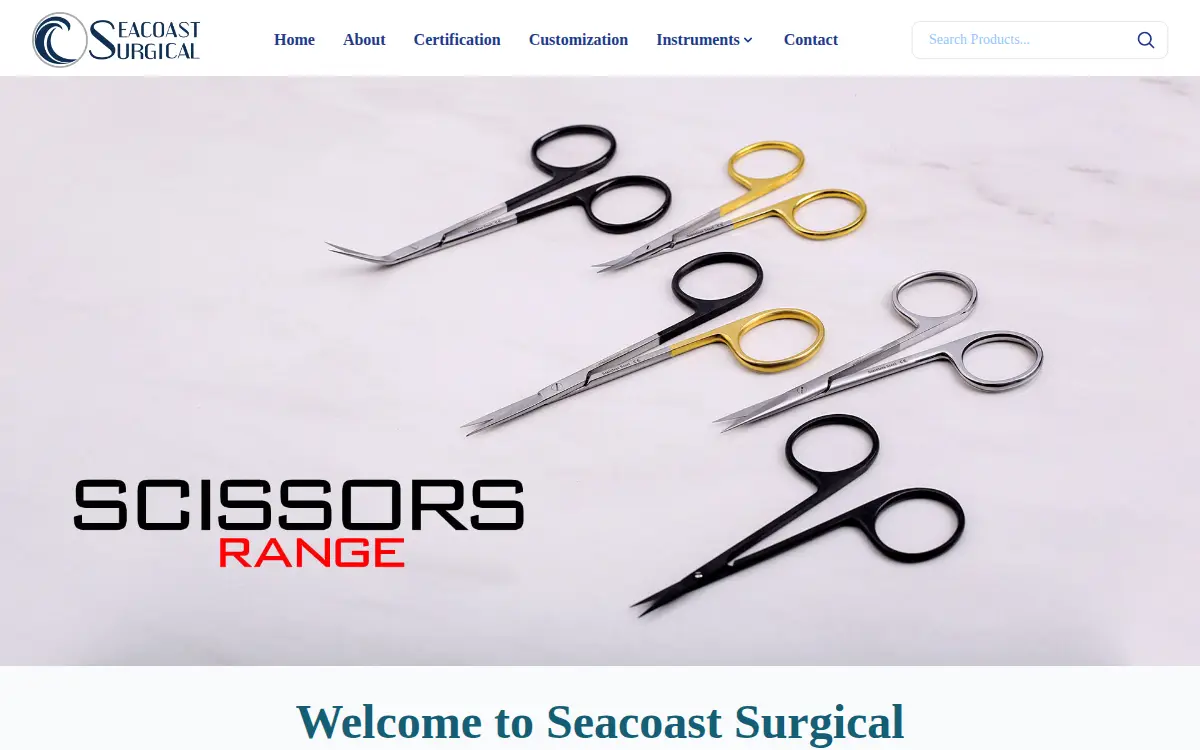 Homepage of Seacoast Surgical, LLC