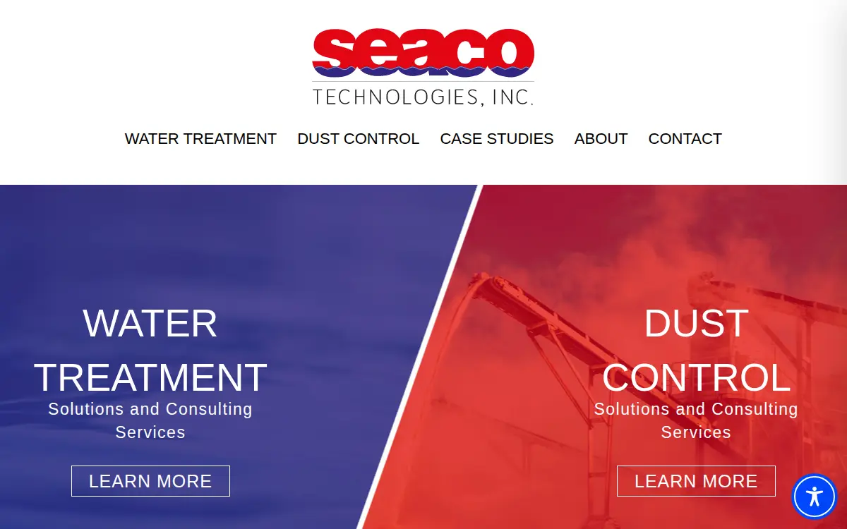 Homepage of Seaco Technologies, INC.