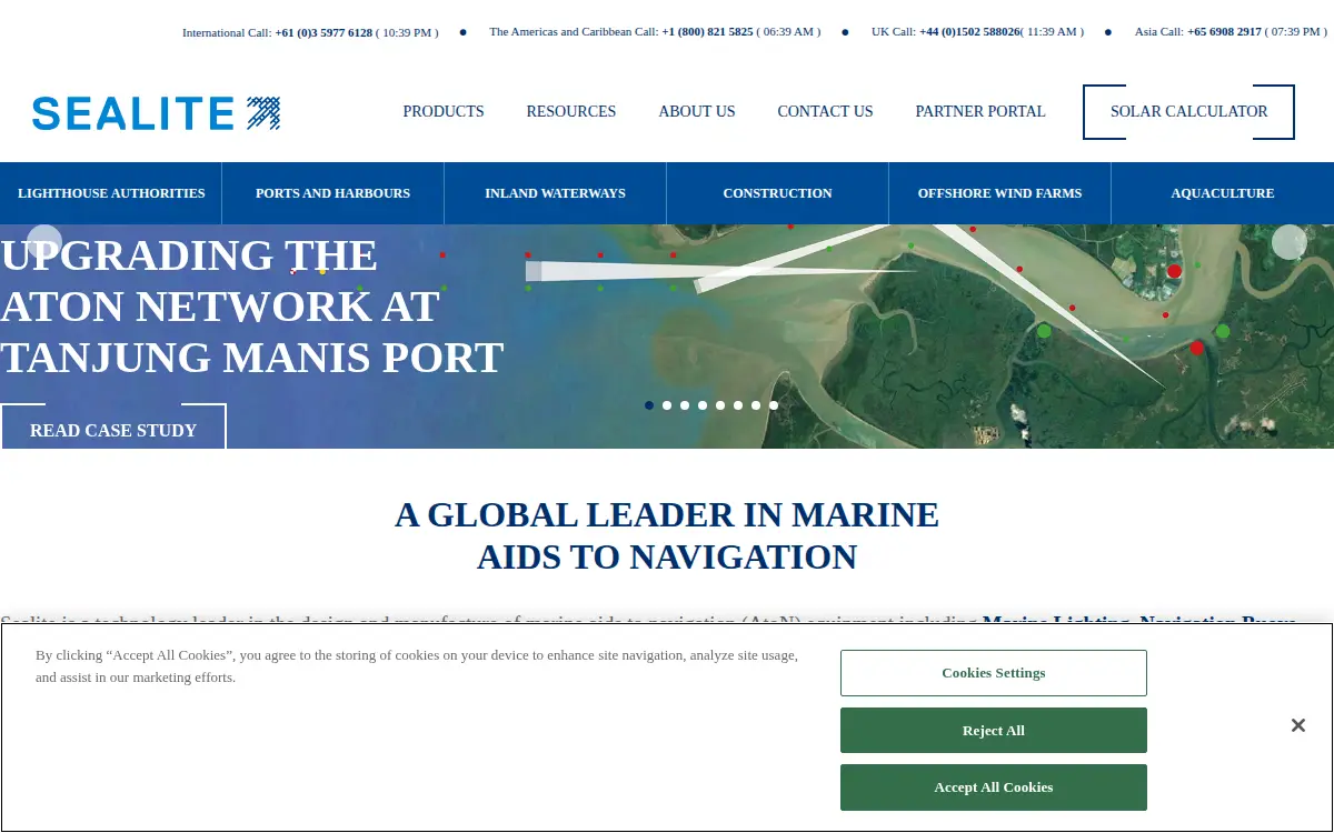 Homepage of Sealite Usa, LLC