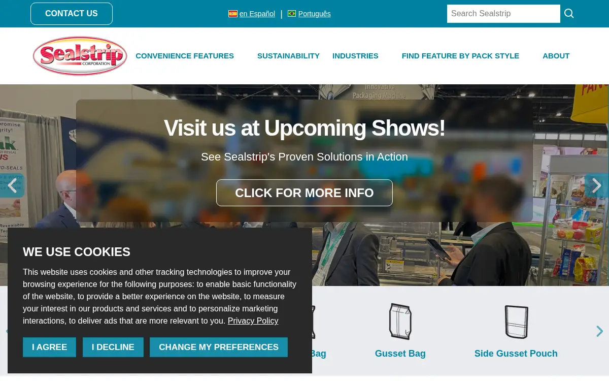 Homepage of Sealstrip CORP