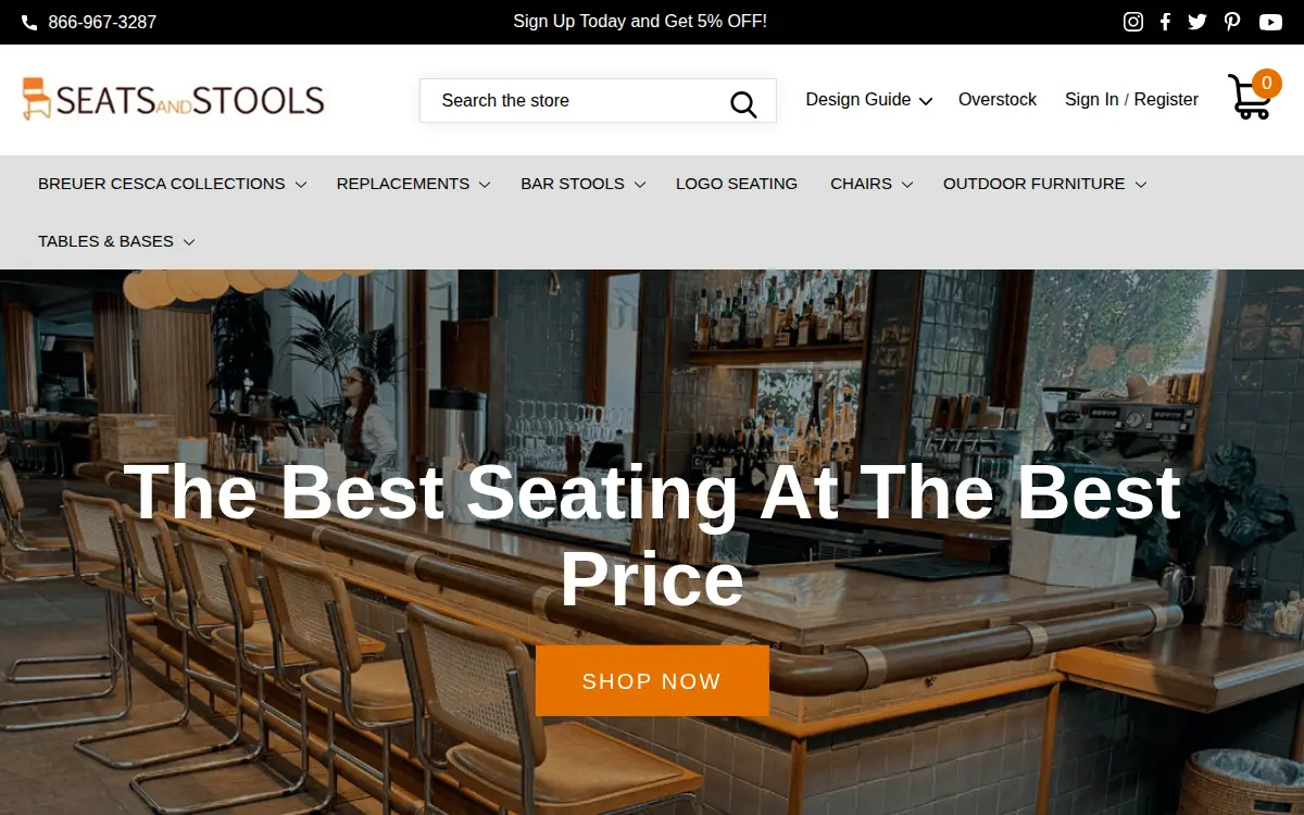 Homepage of Seats & Stools INC