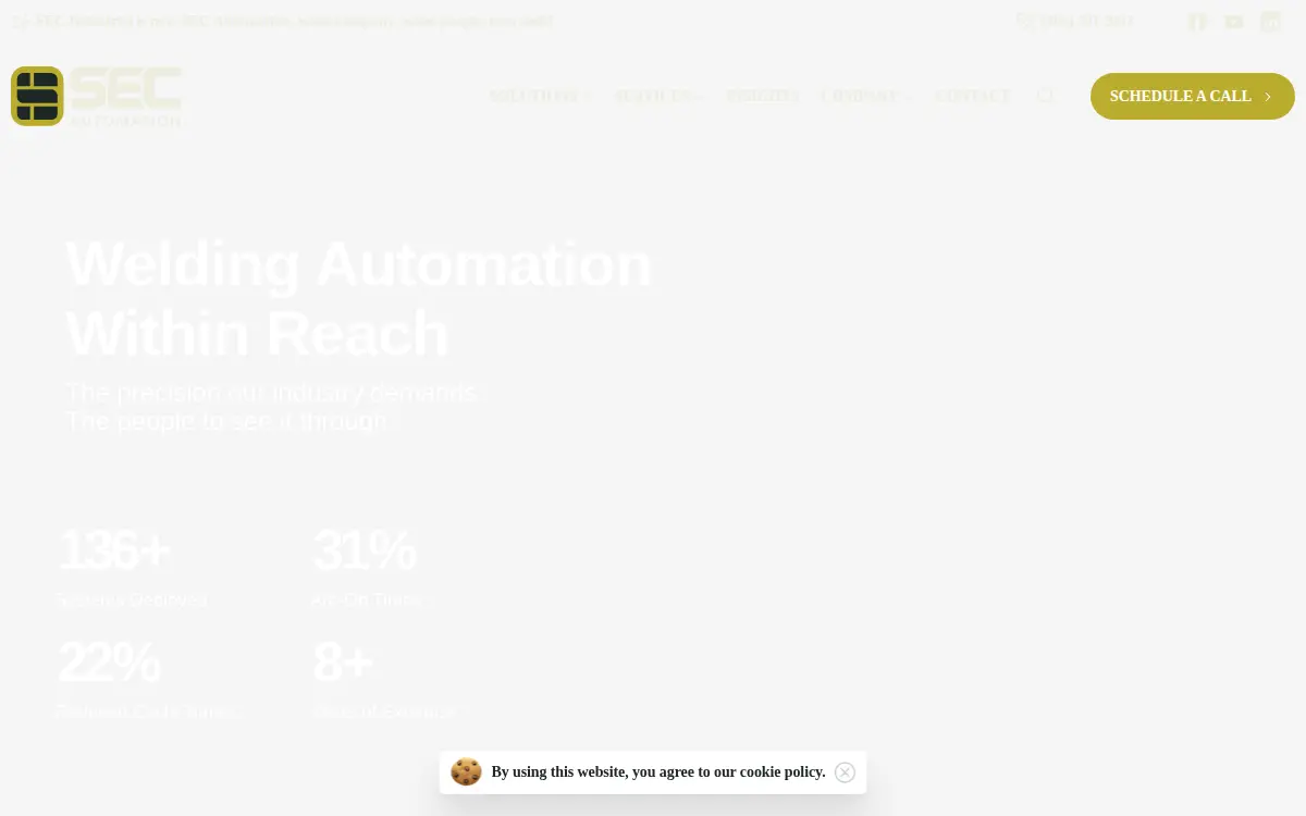 Homepage of Sec Automation, LLC
