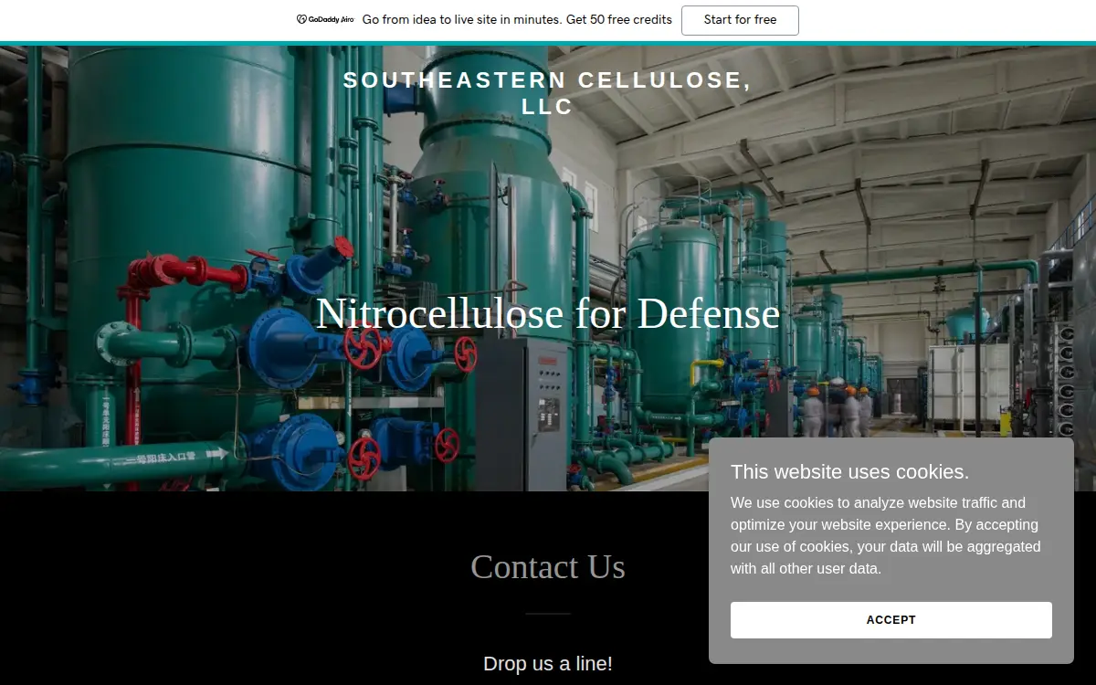 Homepage of Southeastern Cellulose LLC