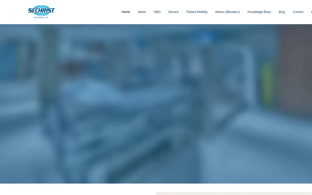 Homepage of Sechrist Industries, INC
