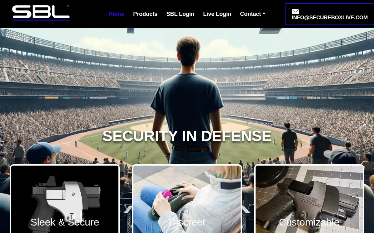 Homepage of Secureboxlive, INC.