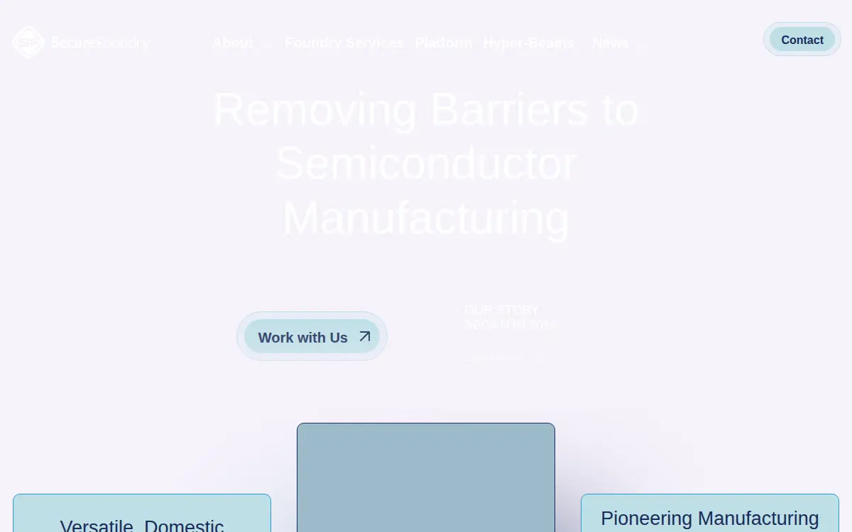 Homepage of Securefoundry INC