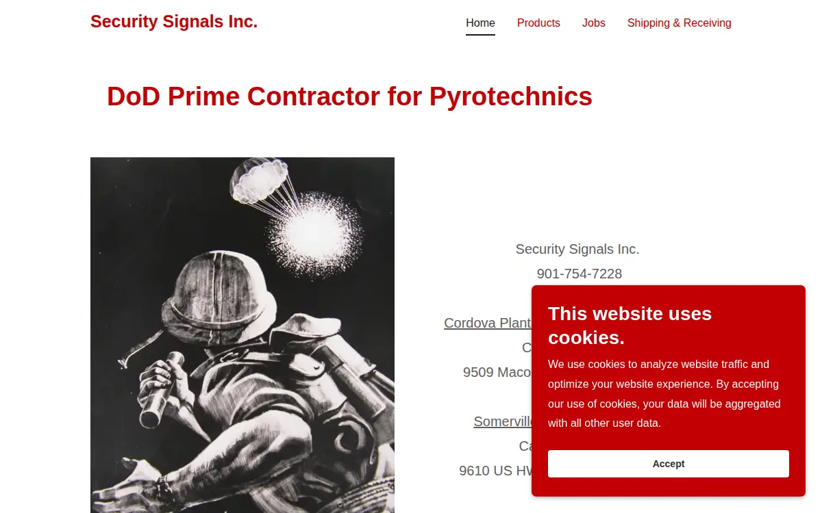 Homepage of Security Signals INC