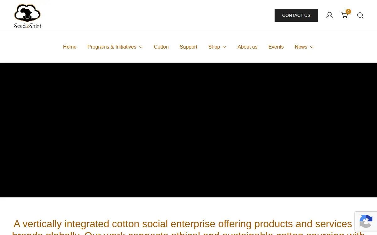 Homepage of Seed2shirt, LLC