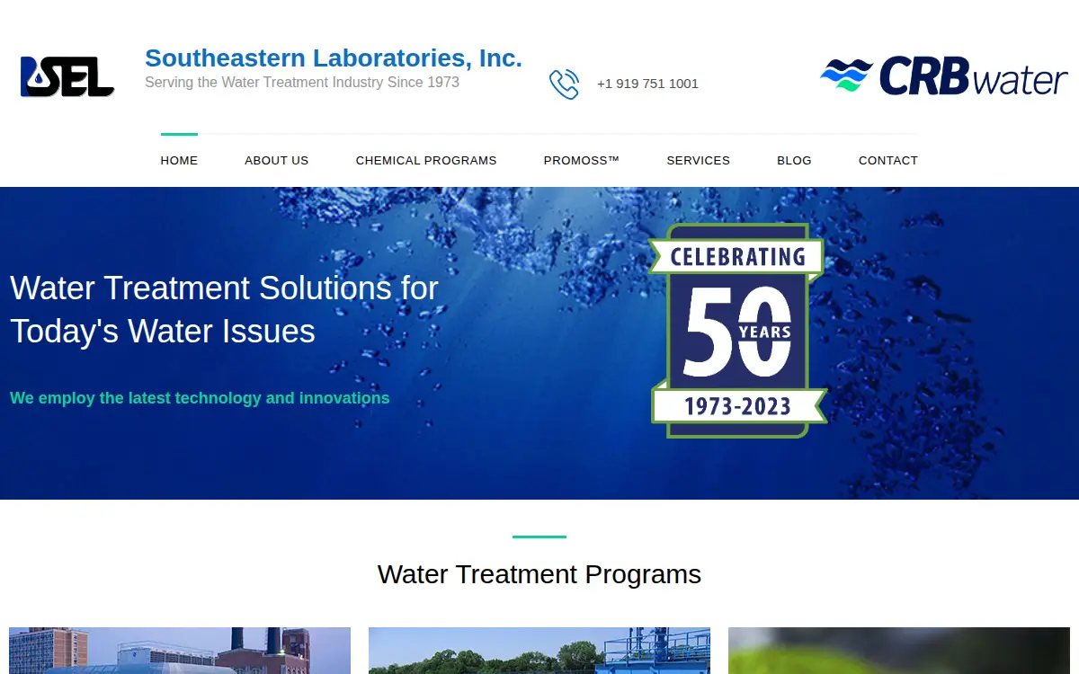 Homepage of Southeastern Laboratories LLC