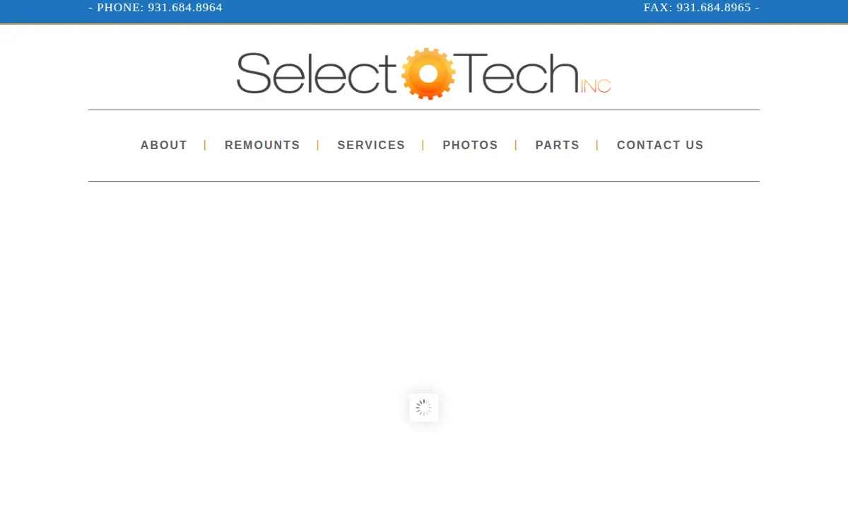 Homepage of Select-tech INC