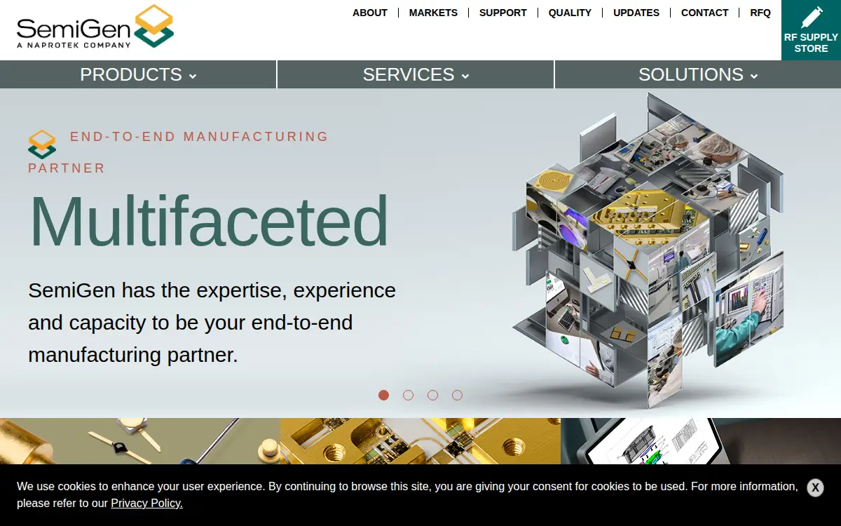 Homepage of Semi-general, INC.