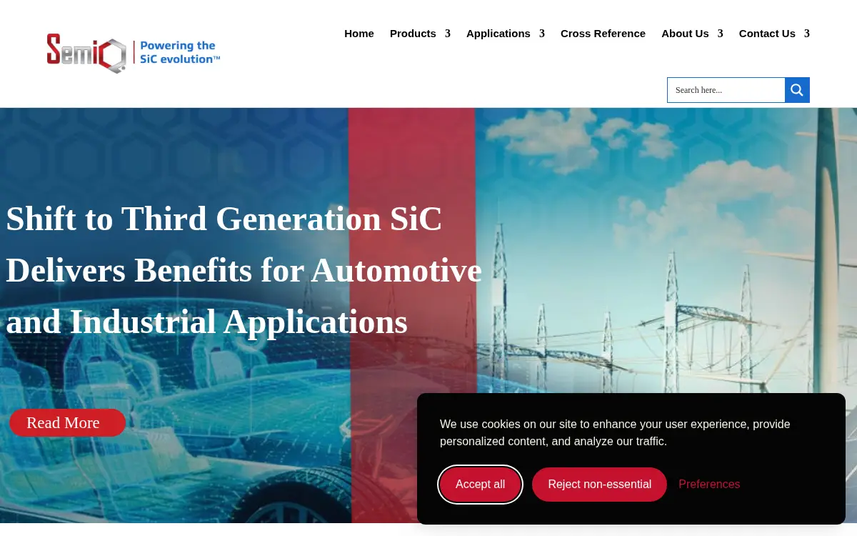 Homepage of Semiq INC