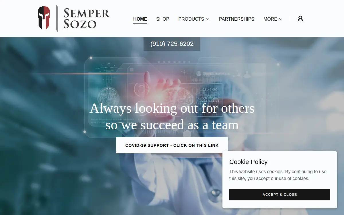 Homepage of Semper Sozo INC