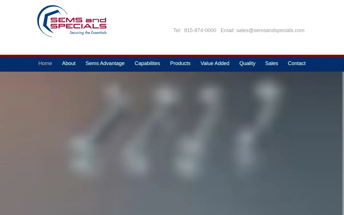 Homepage of Sems and Specials, INC.